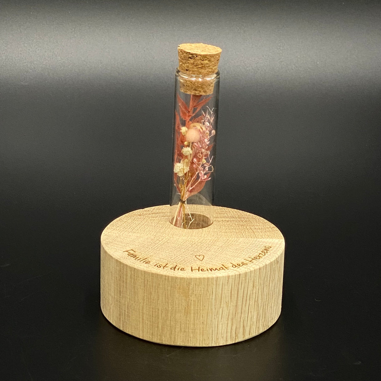 Deko Block Vase Familie ist die Heimat des Herzens