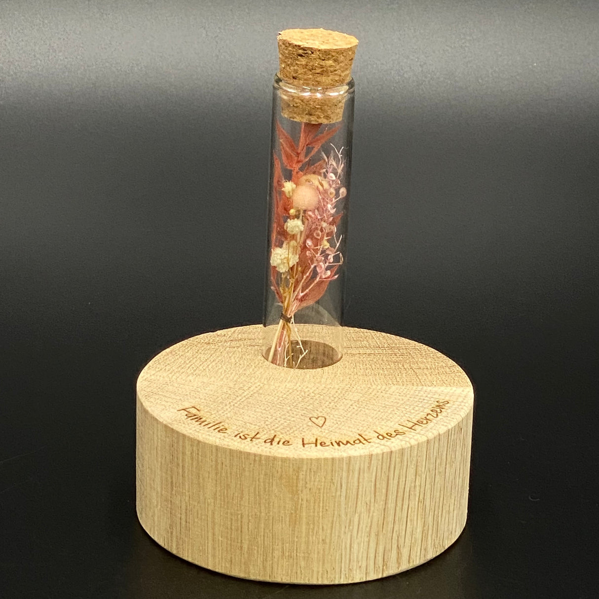Deko Block Vase Familie ist die Heimat des Herzens