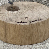 Deko Block Vase rundum glücklich