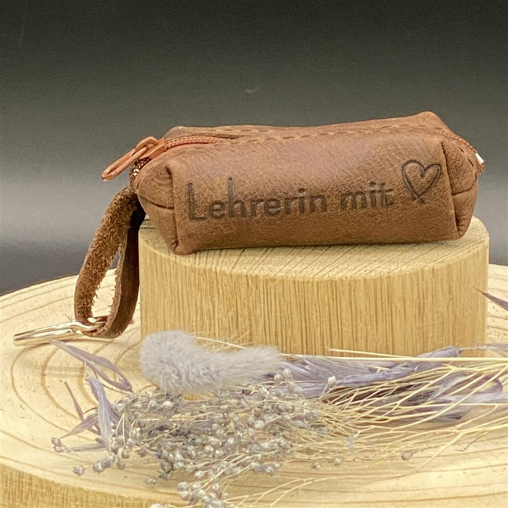 Schlüsseltasche Lehrer / Lehrerin mit Herz