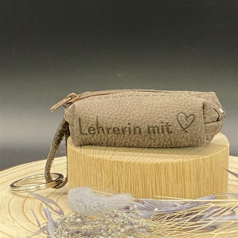Schlüsseltasche Lehrer / Lehrerin mit Herz
