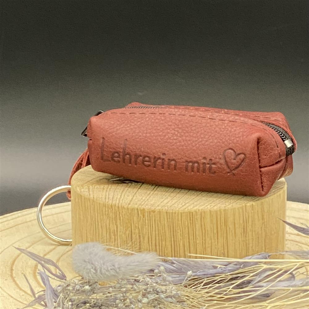 Schlüsseltasche Lehrer / Lehrerin mit Herz