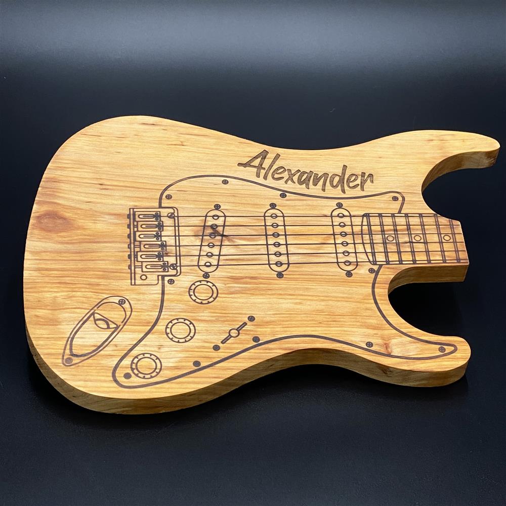 Schneidbrett E-Gitarre, personalisiert