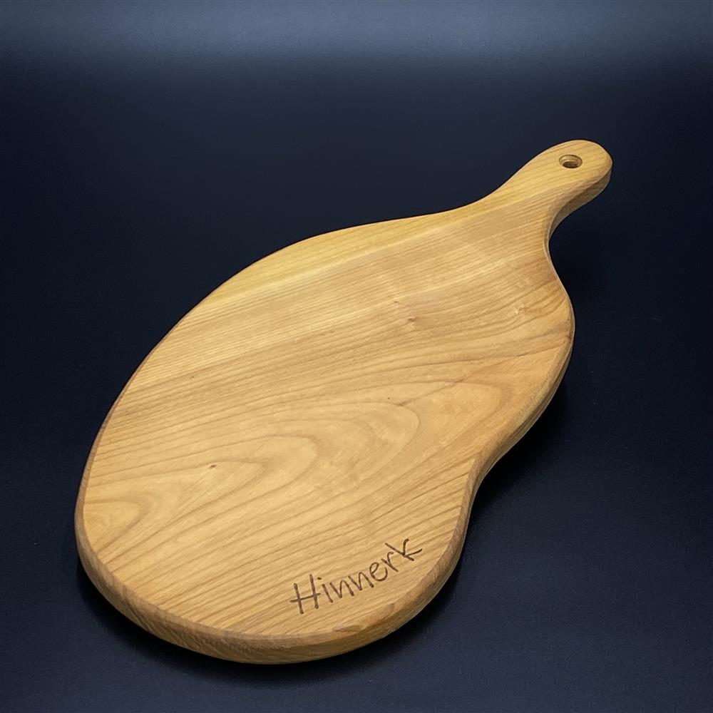 Schneidebrett Kirsche Naturform, Wunschname