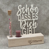 Deko Aufsteller Deluxe Heute ist ein guter Tag um glücklich zu sein, personalisierbar