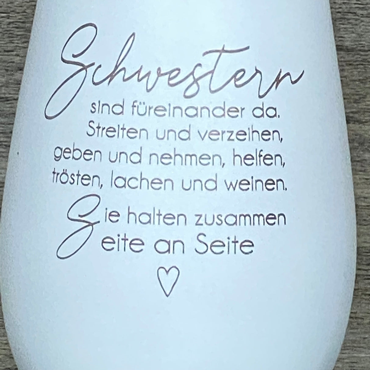 Deko Light - Schwestern sind füreinander da, personalisierbar