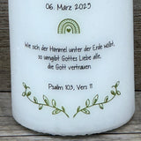 Kerze, Firmung - Taube, personalisiert