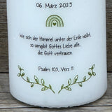 Personalisierte Konfirmationskerze - Taube
