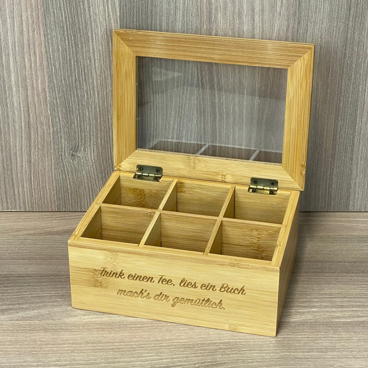 bambus geschenke Personalisierte Teebox aus Bambus – Geschenkidee mit Wunschgravur –  Geschenkekreisel GmbH