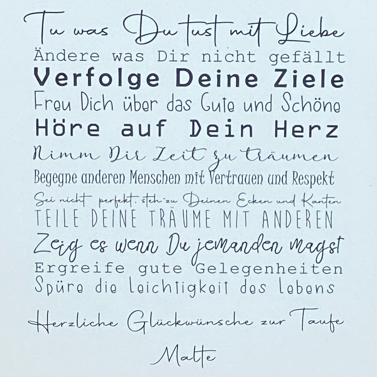 Geschenkset Taufe