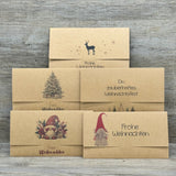 Gutscheinverpackung Weihnachten 5 Stück