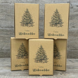 Geschenkverpackung Weihnachten 20 x 14 x 8cm, 5 Stück