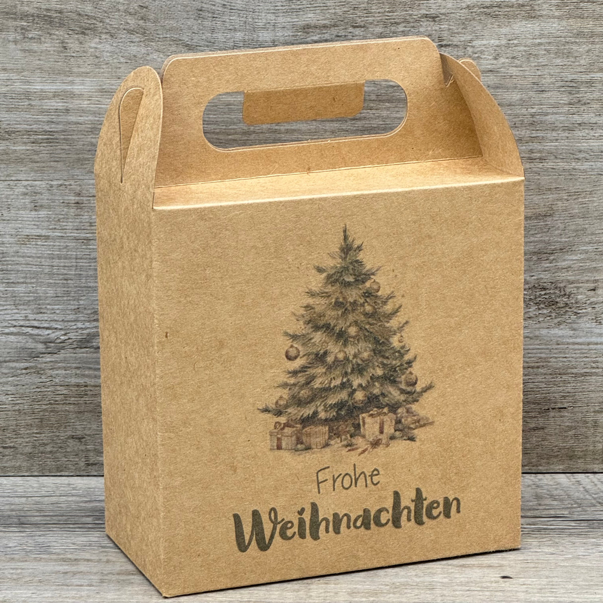 Giebelverpackung klein - Weihnachten, 5 Stück