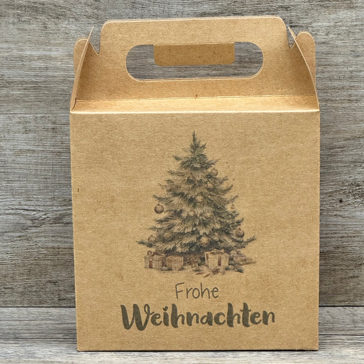 Giebelverpackung klein - Weihnachten, 5 Stück
