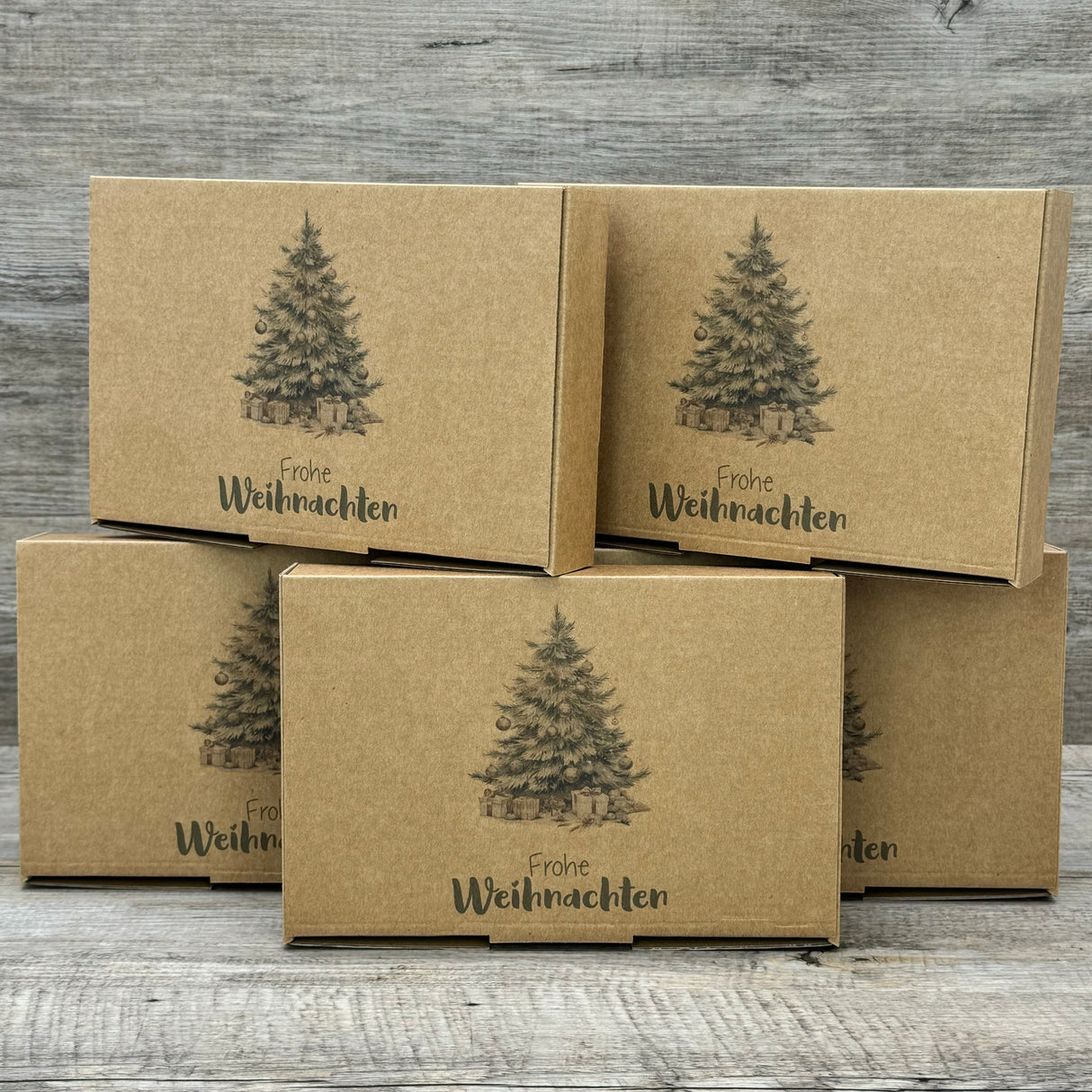 Geschenkverpackung Weihnachten 23 x 16 x 5cm, 5 Stück