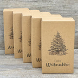 Geschenkverpackung Weihnachten 16 x 9 x 5cm, 5 Stück