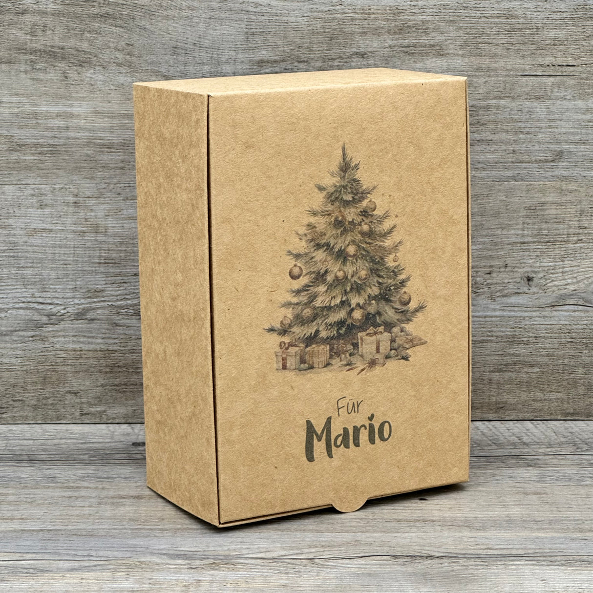 Geschenkverpackung Weihnachten 20 x 14 x 8cm, personalisiert