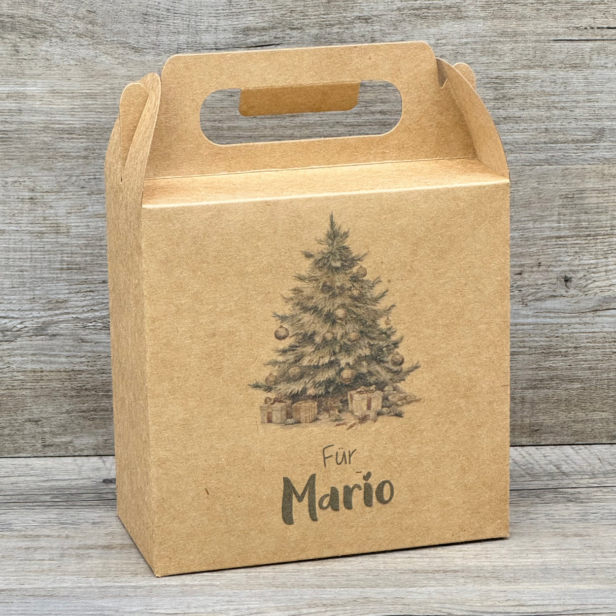 Giebelverpackung klein - Weihnachten, personalisiert