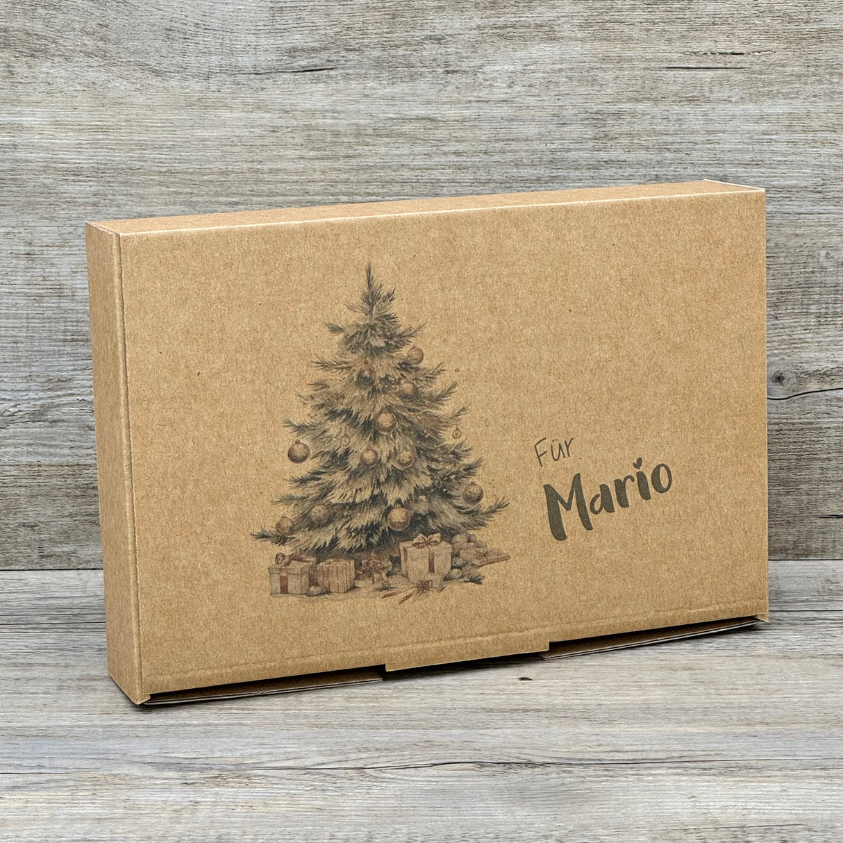 Geschenkverpackung Weihnachten 23 x 16 x 5cm, personalisiert