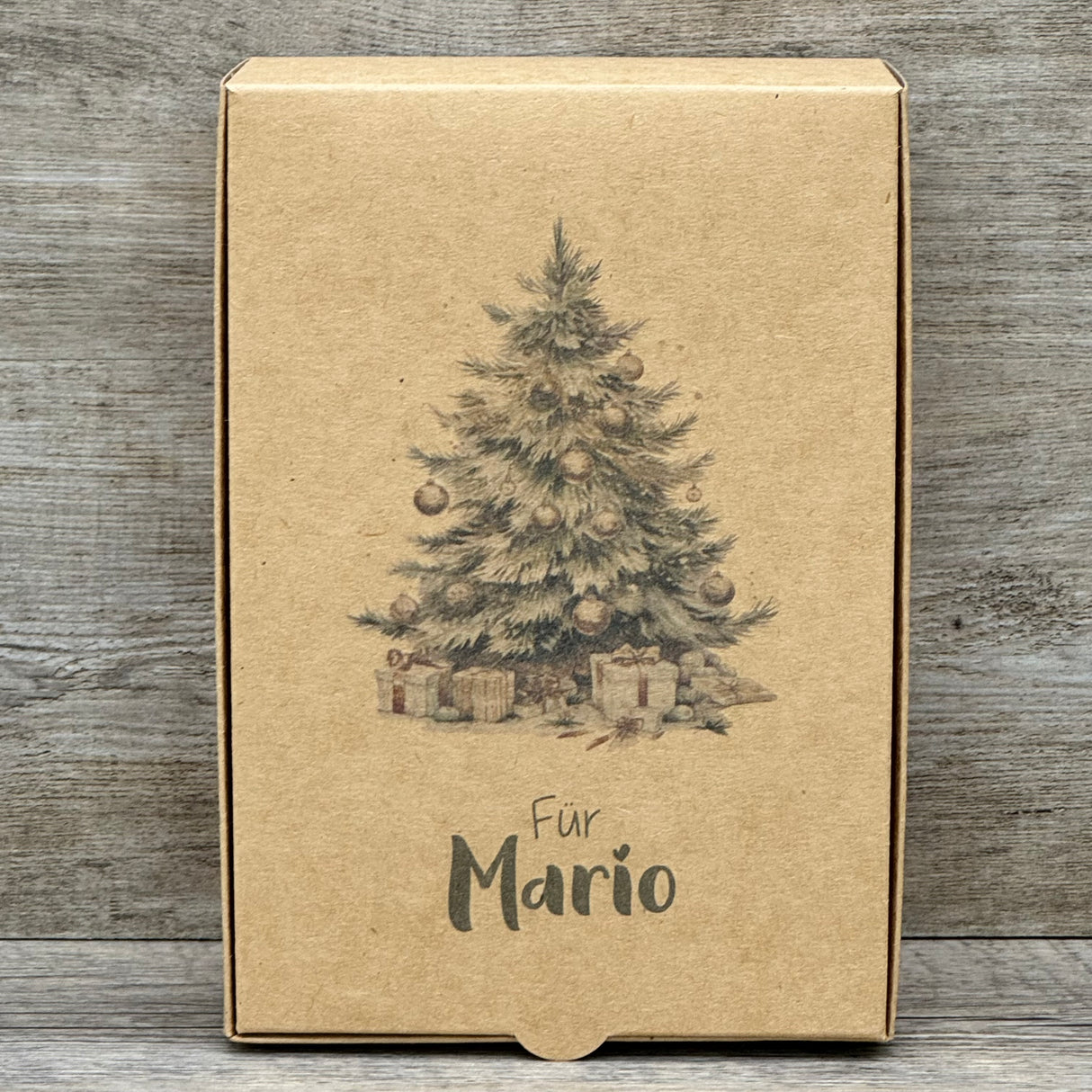 Geschenkverpackung Weihnachten 20 x 14 x 8cm, personalisiert