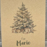 Geschenkverpackung Weihnachten 19 x 15 x 5cm, personalisiert