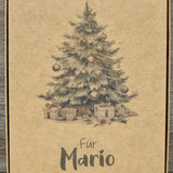 Geschenkverpackung Weihnachten 20 x 14 x 8cm, personalisiert