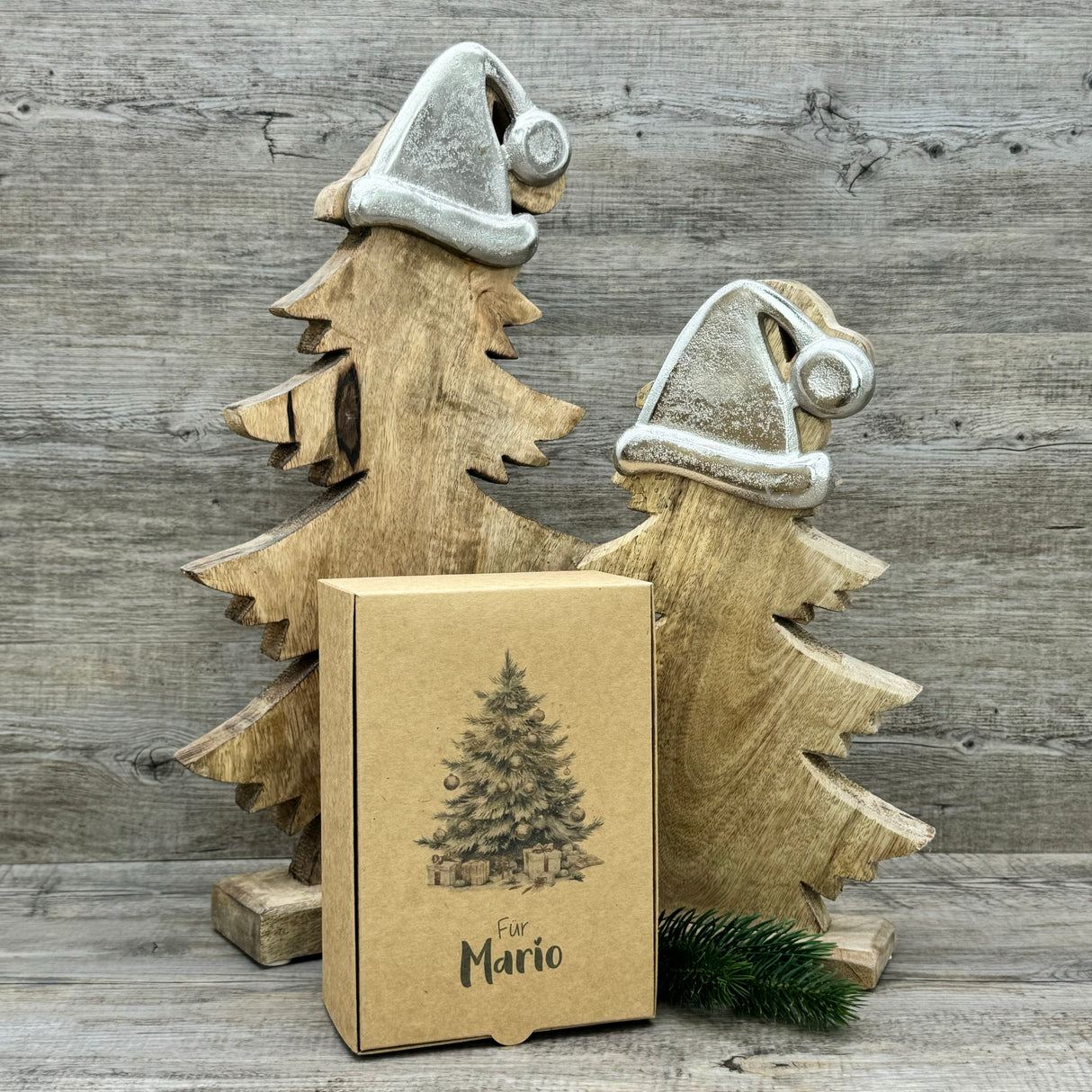 Geschenkverpackung Weihnachten 20 x 14 x 8cm, personalisiert