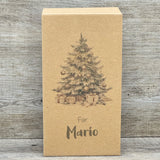 Geschenkverpackung Weihnachten 21 x 11 x 5cm, personalisiert