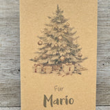 Geschenkverpackung Weihnachten 21 x 11 x 5cm, personalisiert