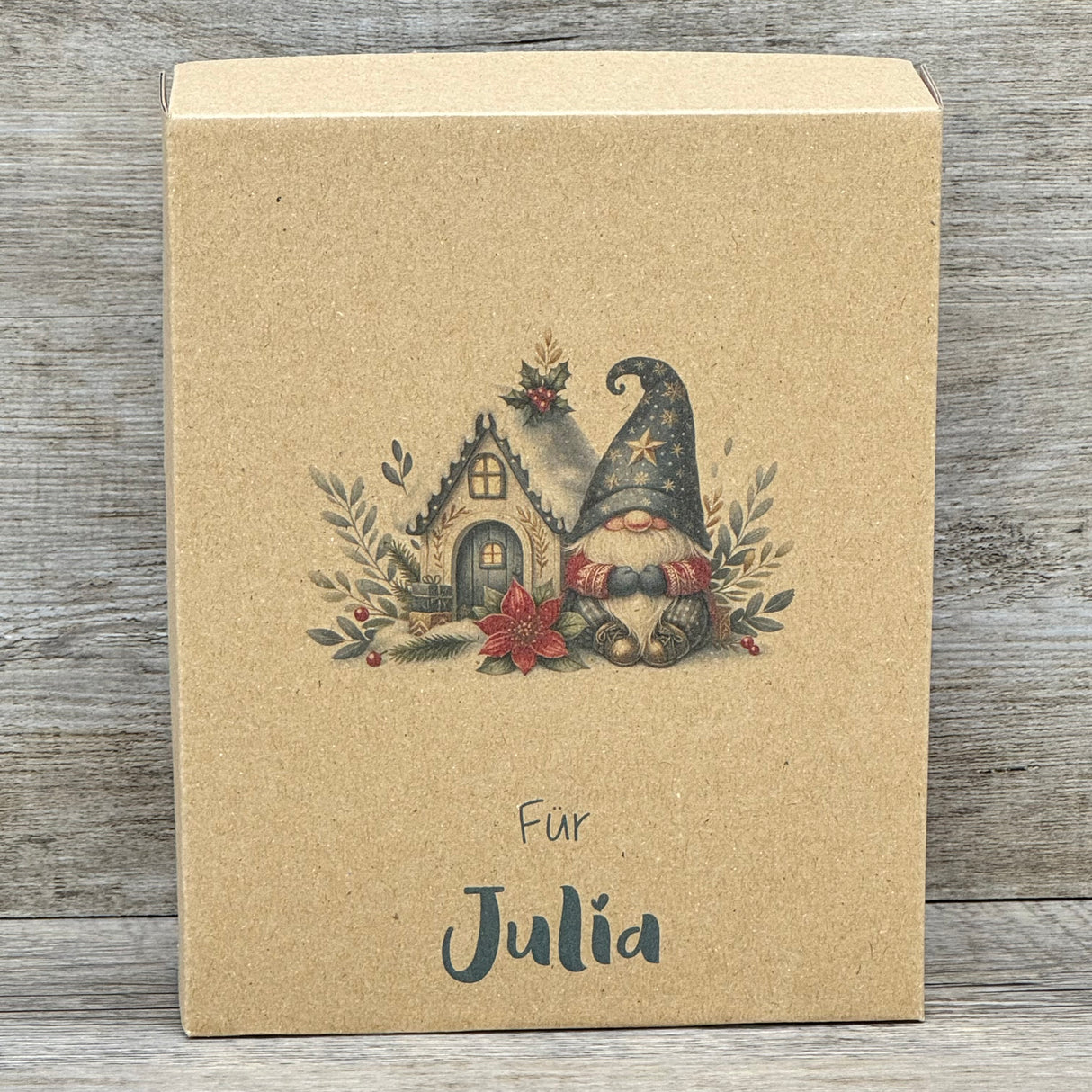 Geschenkverpackung Weihnachten 19 x 15 x 5cm, personalisiert