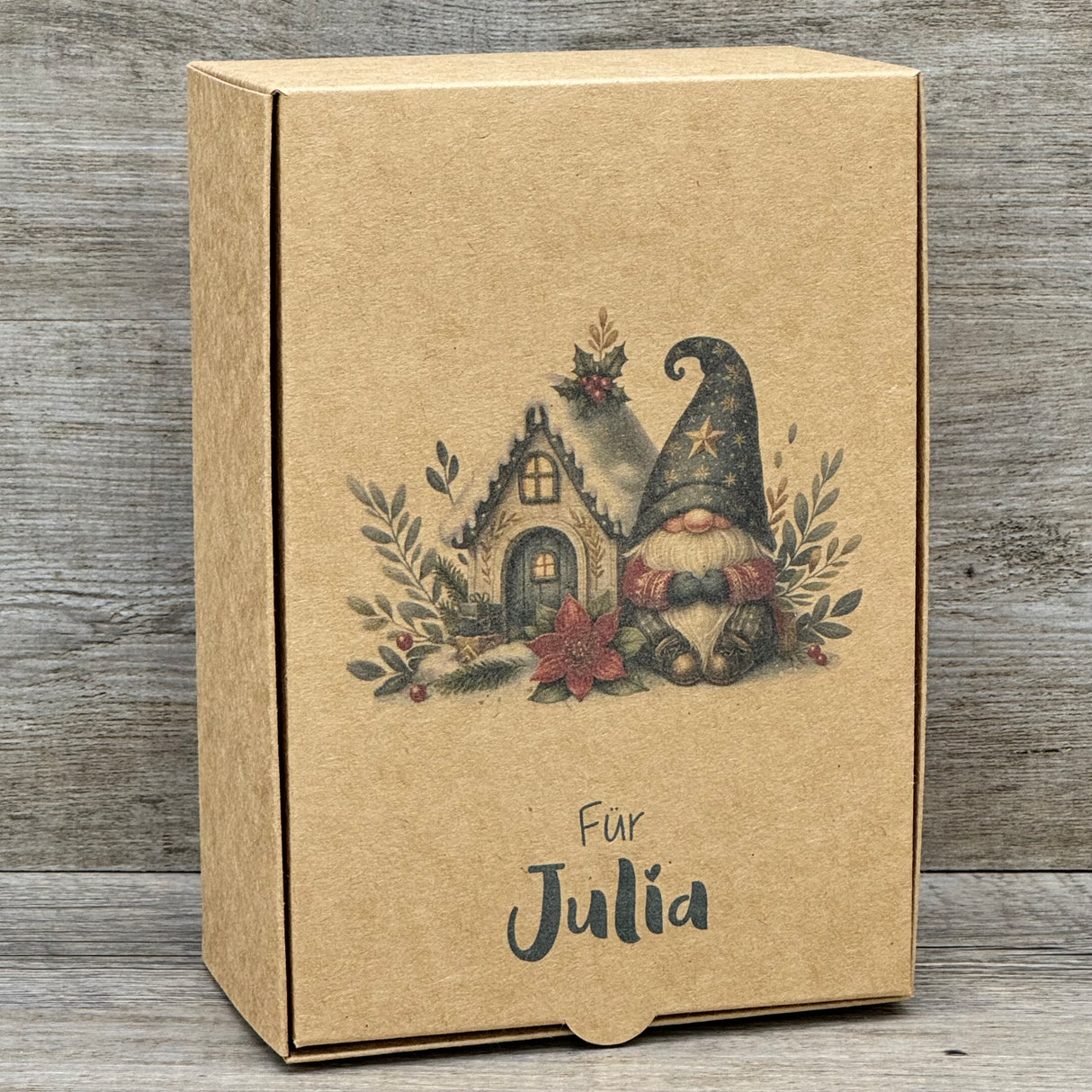 Geschenkverpackung Weihnachten 20 x 14 x 8cm, personalisiert