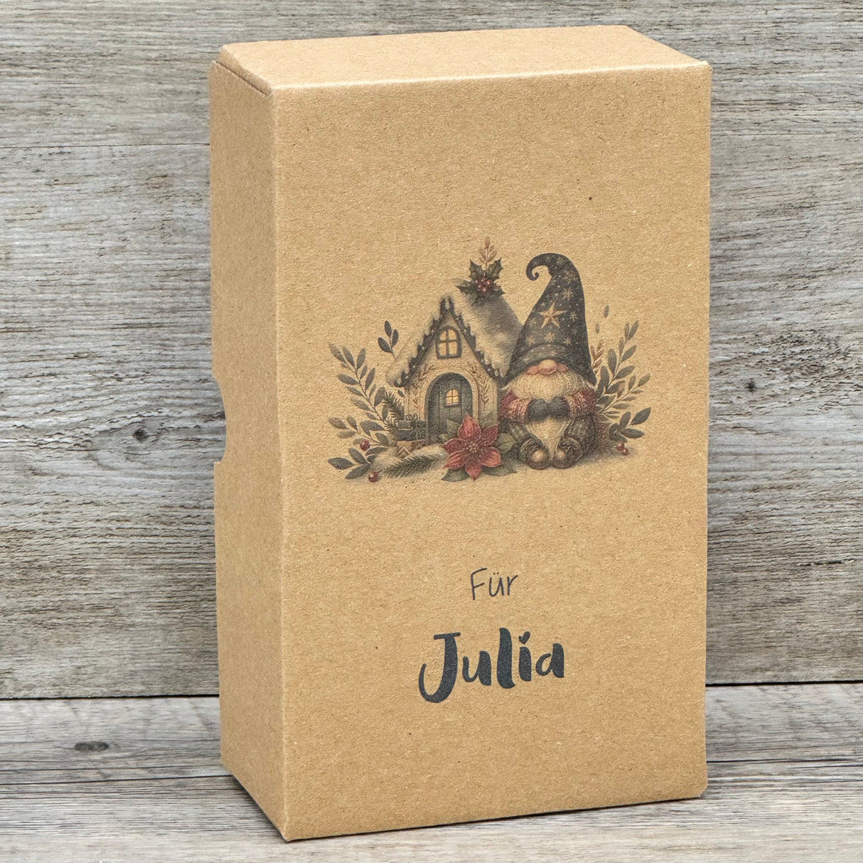 Geschenkverpackung Weihnachten 16 x 9 x 5cm, personalisiert