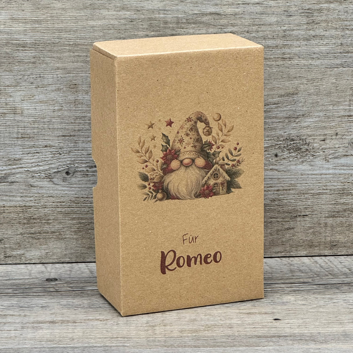 Geschenkverpackung Weihnachten 16 x 9 x 5cm, personalisiert