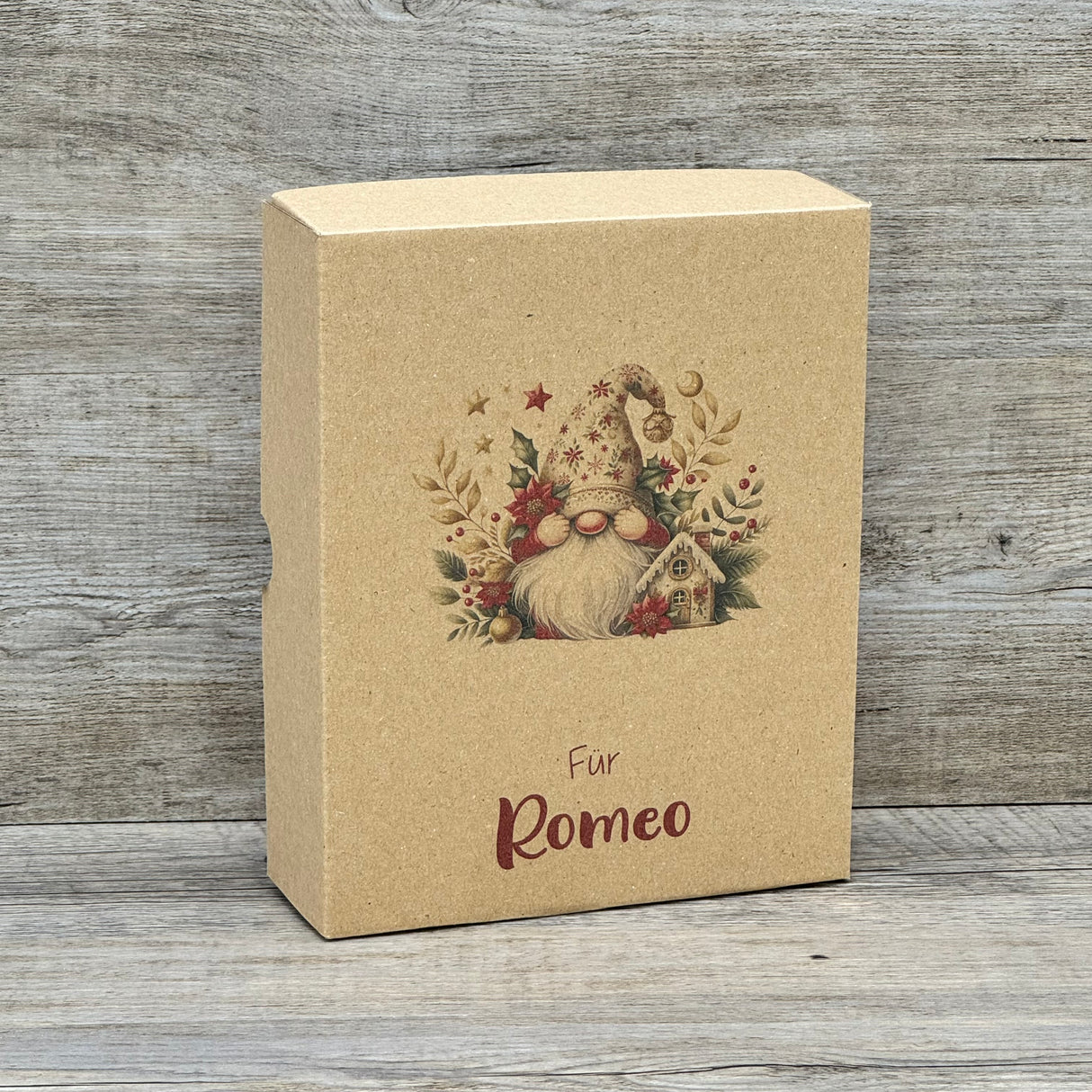 Geschenkverpackung Weihnachten 19 x 15 x 5cm, personalisiert