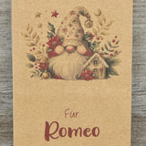 Geschenkverpackung Weihnachten 21 x 11 x 5cm, personalisiert