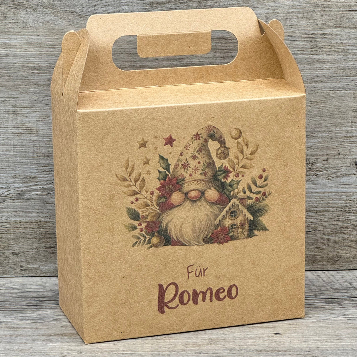 Giebelverpackung klein - Weihnachten, personalisiert