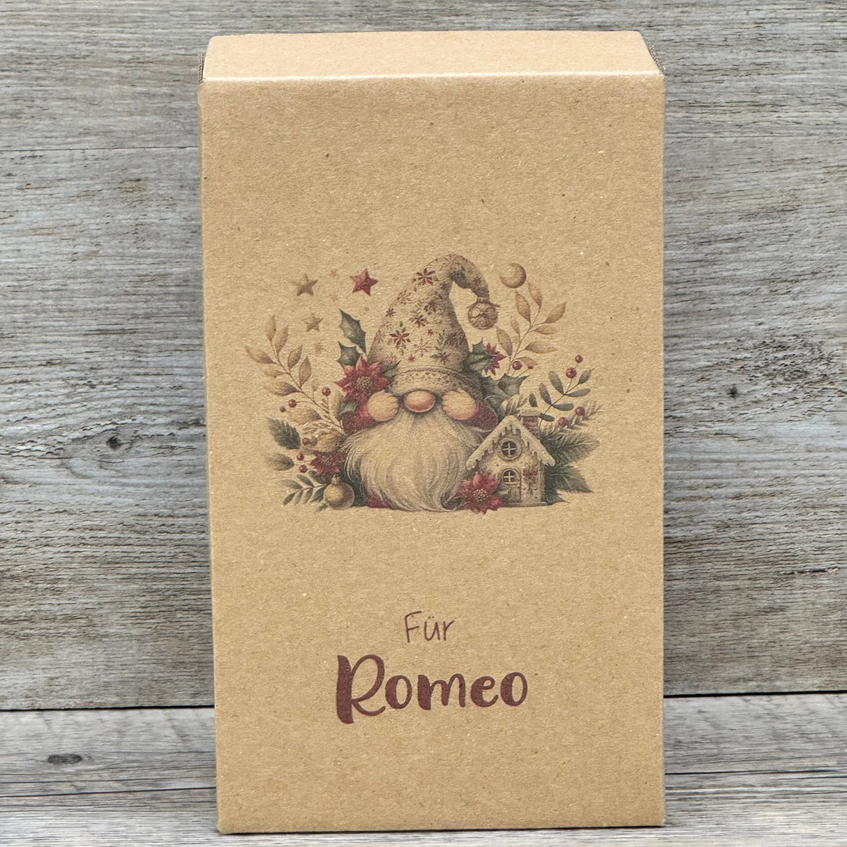 Geschenkverpackung Weihnachten 16 x 9 x 5cm, personalisiert