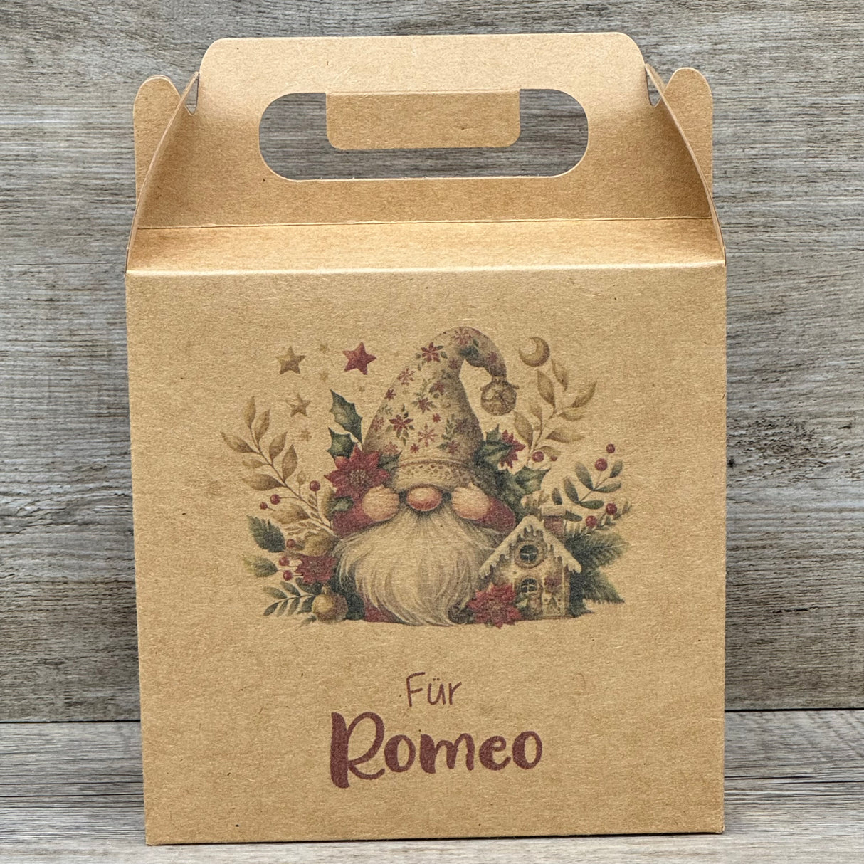 Giebelverpackung klein - Weihnachten, personalisiert