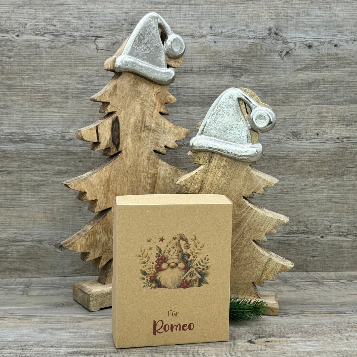 Geschenkverpackung Weihnachten 19 x 15 x 5cm, personalisiert