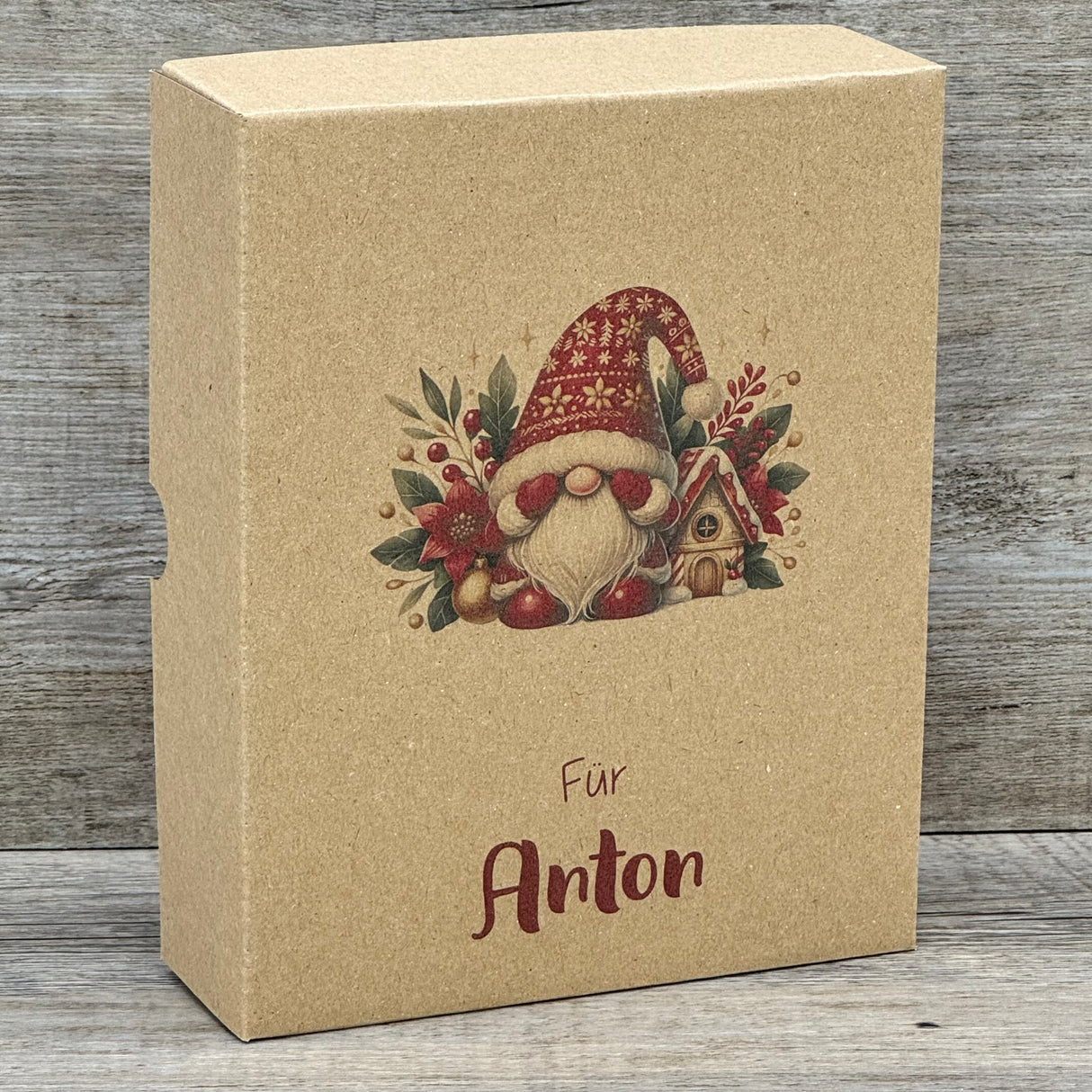 Geschenkverpackung Weihnachten 19 x 15 x 5cm, personalisiert