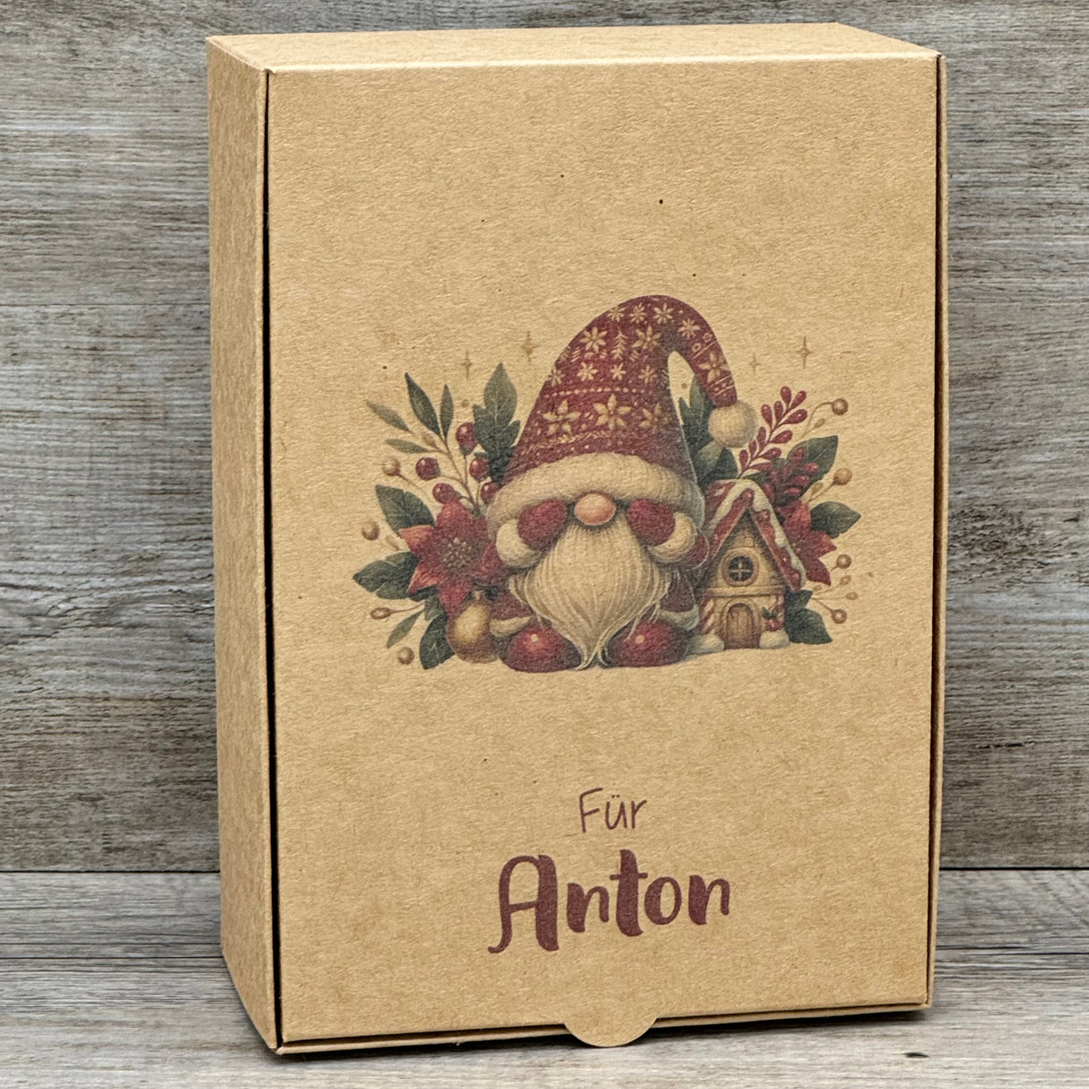 Geschenkverpackung Weihnachten 20 x 14 x 8cm, personalisiert