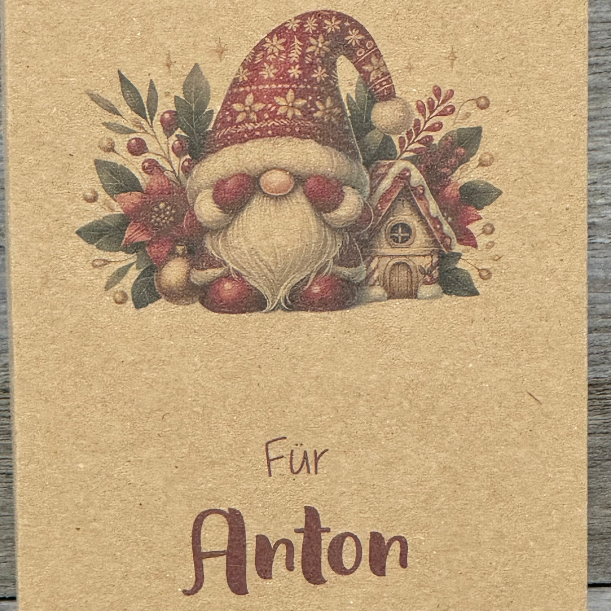 Geschenkverpackung Weihnachten 16 x 9 x 5cm, personalisiert