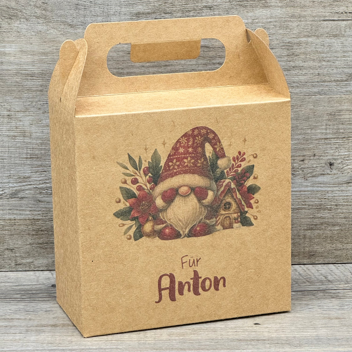 Giebelverpackung klein - Weihnachten, personalisiert