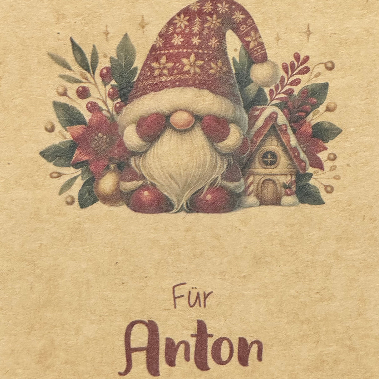 Geschenkverpackung Weihnachten 20 x 14 x 8cm, personalisiert