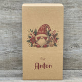 Geschenkverpackung Weihnachten 21 x 11 x 5cm, personalisiert