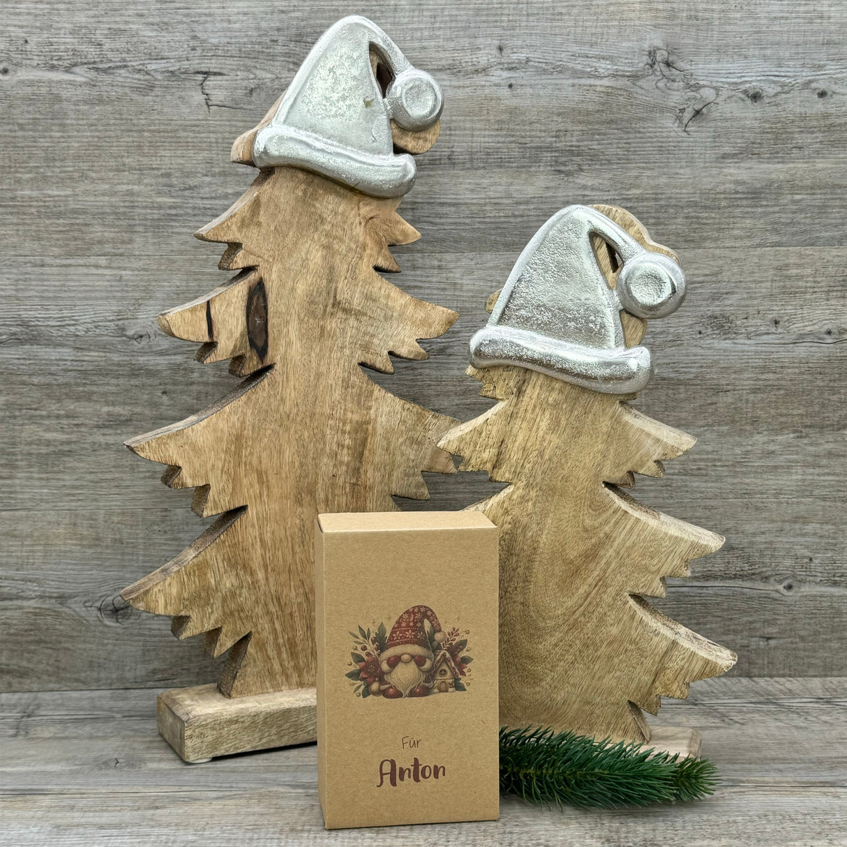 Geschenkverpackung Weihnachten 16 x 9 x 5cm, personalisiert