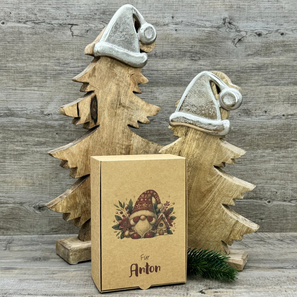 Geschenkverpackung Weihnachten 20 x 14 x 8cm, personalisiert
