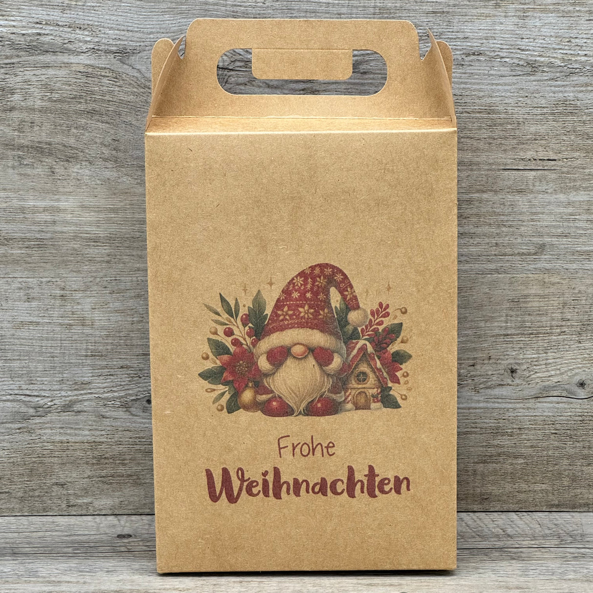Giebelverpackung groß - Weihnachten, 5 Stück