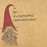 Giebelverpackung groß - Weihnachten, 5 Stück