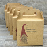 Giebelverpackung klein - Weihnachten, 5 Stück